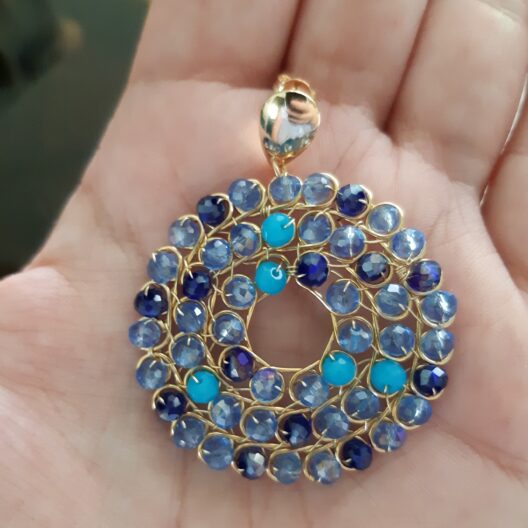 Accesorios y Joyería Aretes rosetón azul Aretes rosetón azul