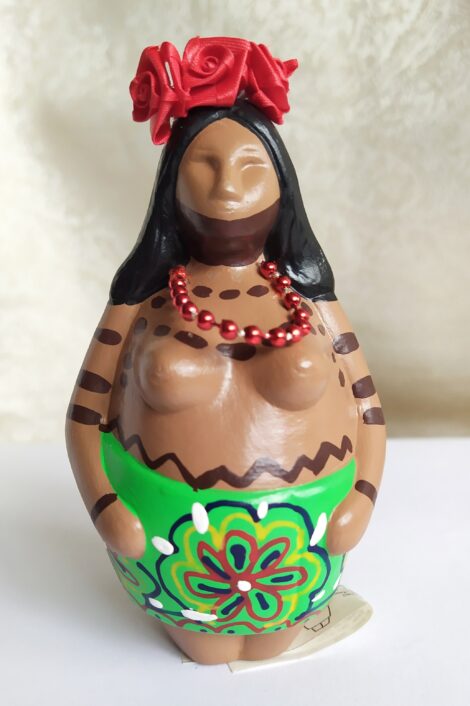 Mujer Emberá – Pieza artesanal de Ceramica