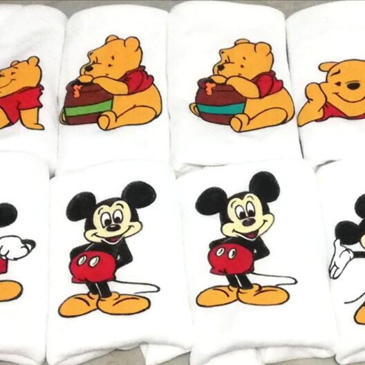 Pañales de tela pintados a mano