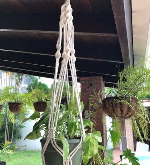 Hogar y Jardinería Colgante para maceta de macramé. Colgante para maceta de macramé.
