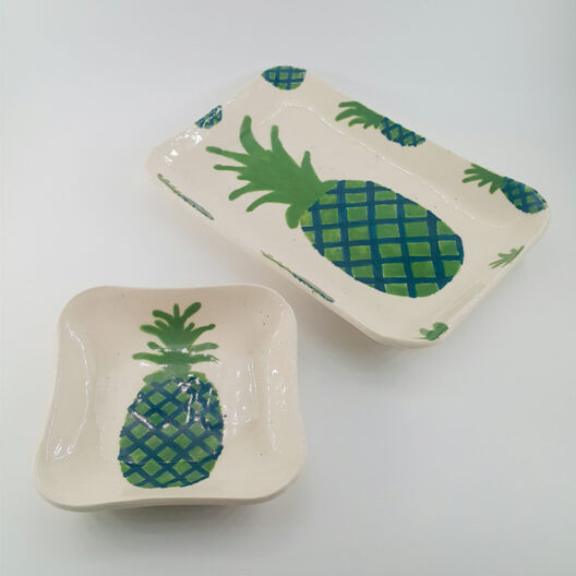 Set platos piña