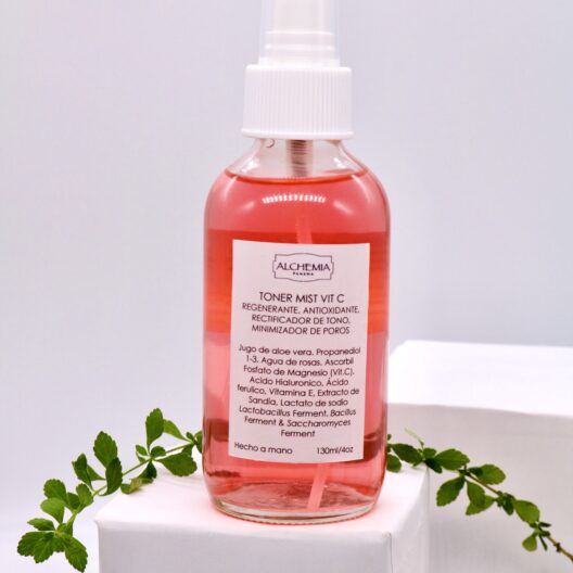 TONER MIST VITAMINA C, REGENERANTE, ANTIOXIDANTE, RECTIFICADOR DE TONO, MINIMIZADOR DE POROS 130ml / 4oz