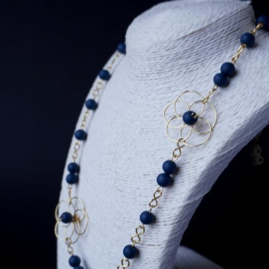 Collar Murano azul marino