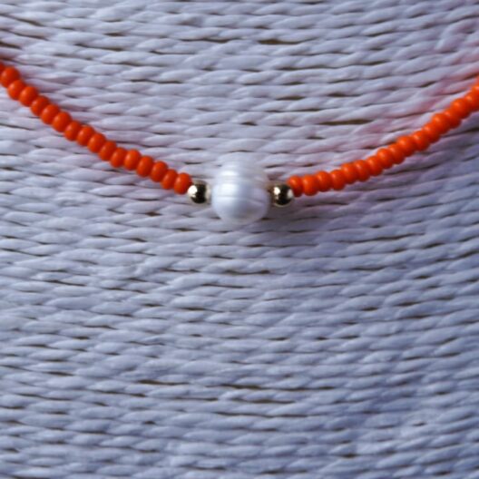 Choker de Chaquiras/Perla cultivada
