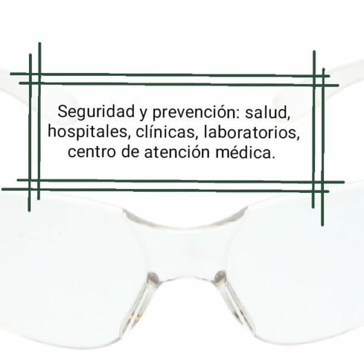 LENTES TRANSPARENTE PARA PROTECCIÓN COVID19