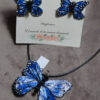 ESCAMAS DE PESCADO «Collar de mariposa monarca azul»