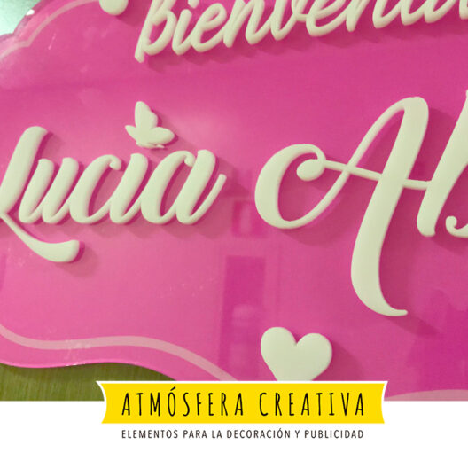 Letrero personalizado de Osita