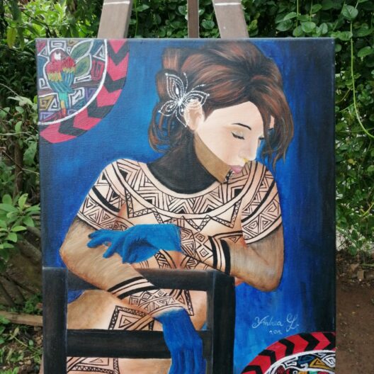 Pintura "Mi morena panameña"