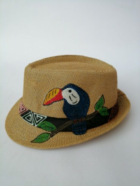 Sombrero pintado de fauna panameña