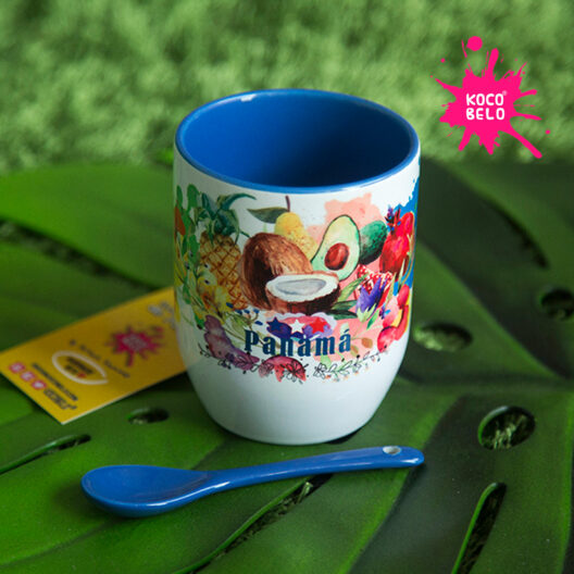 Taza con Cucharita Frutas