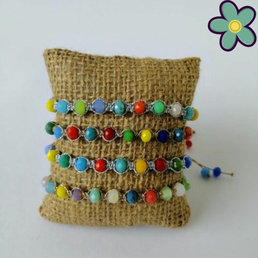 Pulseras de Cristal Macrame