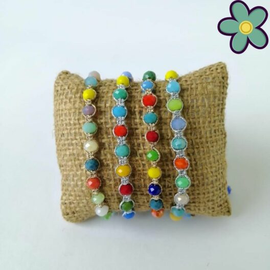 Pulseras de Cristal Macrame
