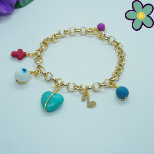 Pulsera con dijes