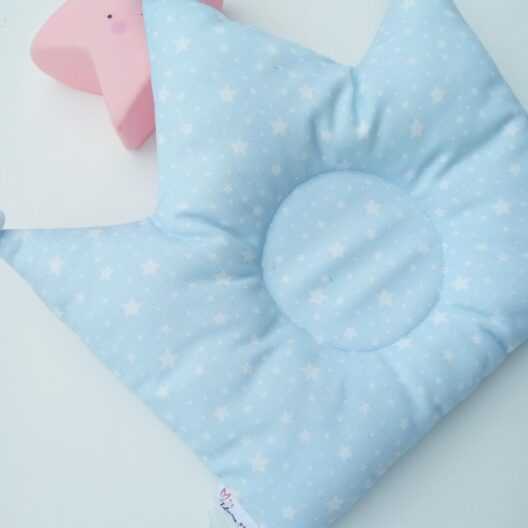 Almohada en forma de corona, soporte de cabecita