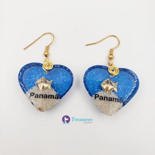 Aretes corazón marino Panamá