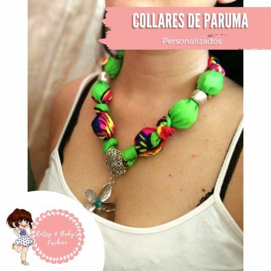 COLLAR DE PARUMA CON DIJE DE ACERO