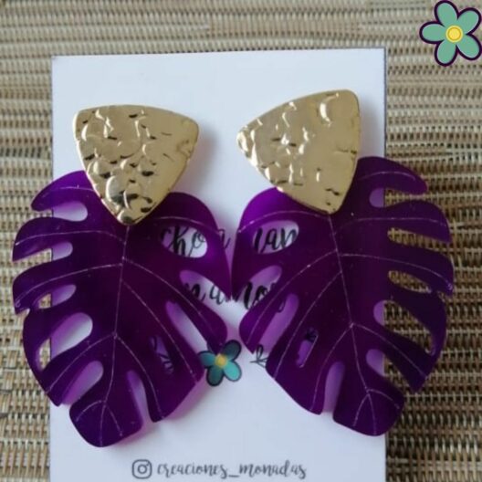 Hojas acrílico moradas