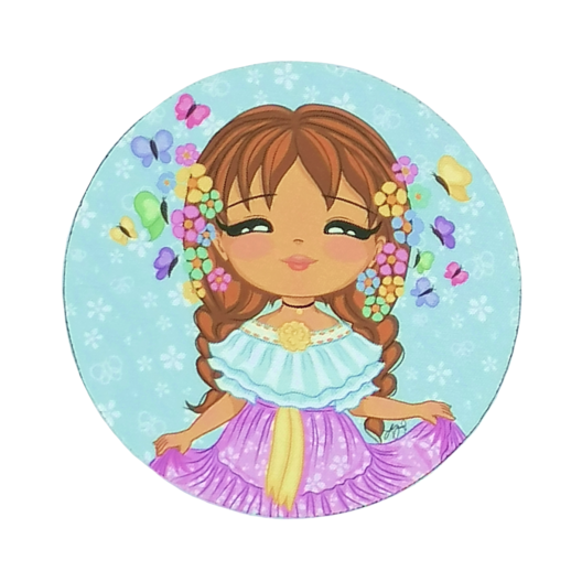 Portavaso Circular de Goma Antideslizante – Dulzura Étnica – Montunita Panameña