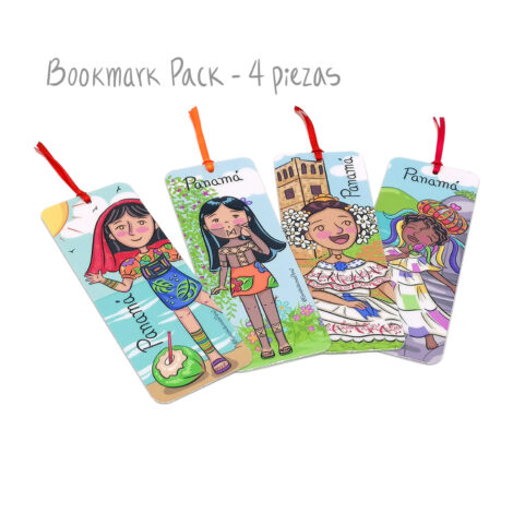 Pack de Separa Páginas 4 pzas – Bookmarks Yo Soy Panamá – Souvenirs de Panamá