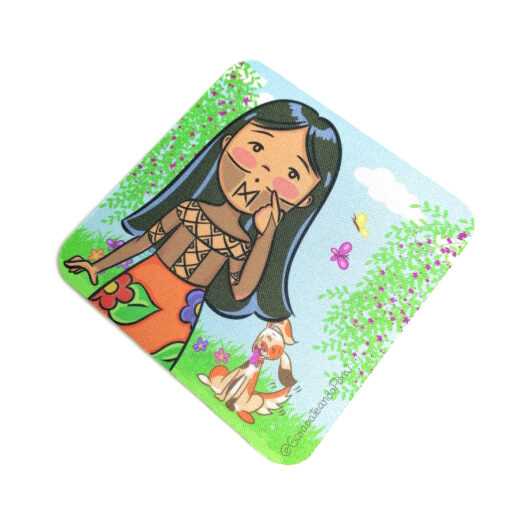 Portavaso de Goma Antideslizante – Yo Soy Panamá – Etnia Emberá – Souvenirs de Panamá