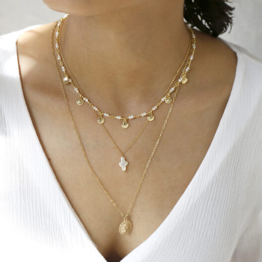 Accesorios y Joyería Collar con dije de cruz en perla Collar con dije de cruz en perla