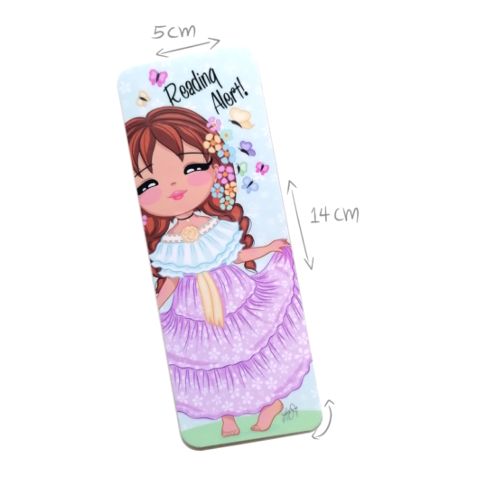 Bookmark Laminado – Dulzura Étnica – Niña Montuna – Arte Digital de Panamá