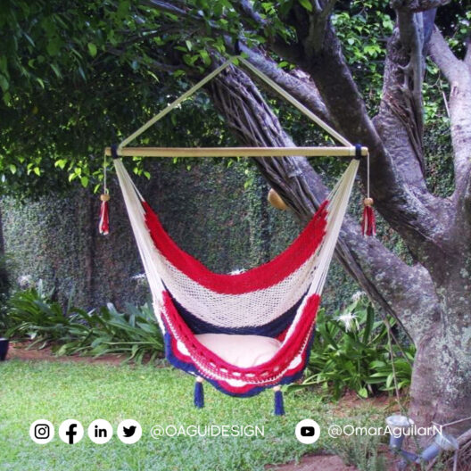 Hogar y Jardinería Hamaca silla ¡Viva Panamá! 100% Algodón Hamaca silla ¡Viva Panamá! 100% Algodón