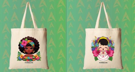 Bolsas reutilizables alusivas a Panamá