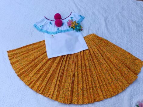 Pollera para niña talla 3